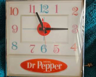 Dr. Pepper clock 