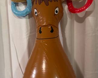 Bull ring toss game- wrangle a horn for a discount (bull not for sale).