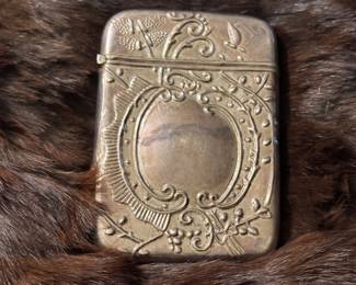 Sterling silver match case