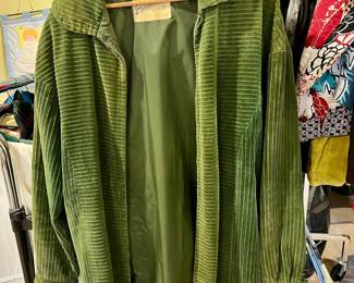 Circa 1990's Sportscaster Green Corduroy Jacket