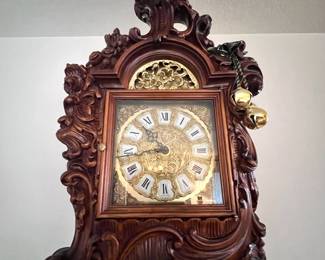Carved Italian Grandfather Clock