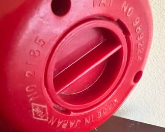 1970's Apple Worm Wind Up Bank - Made in Japan