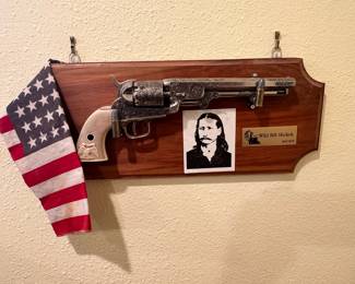 Wild Bill Hickok Replica Gun Plaque