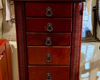 Cherry Wood Jewelry Chest