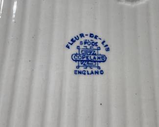 Fleur de Lis Spode Copeland Dishes