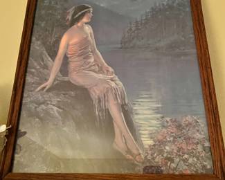 Framed Print "Indian Maiden" by F. R. Harper
