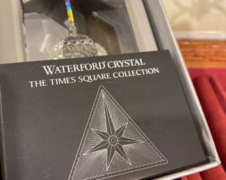 Waterford Crystal "Star Of Hope Ball Sculpture" The Time Square Collection