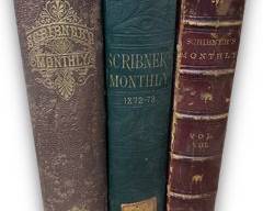 Collection of 1872-1881 Bound Scribners Monthly Illustrated Magazine Compilations Volumes: 5, 8, And 22
