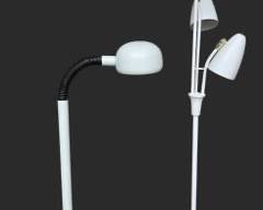 2 Mid Century Modern MCM Style Floor Lamps
