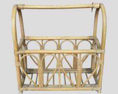 Vintage Bamboo Magazine Rack
