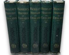 Antique 1874 Hardback Novels; The History Of England In Five Volumes By Thomas Babington Maculay Books
