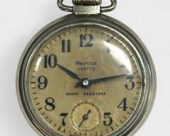 Vintage Westclox Scotty Shock Resistant Pocket Watch
