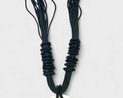 Vintage Hippie Boho Shell String Strand Beaded Tribal Statement Necklace
