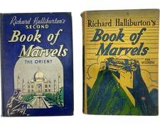 1937 and 1938 Richard Halliburtons Book Of Marvels- 1937 The Occident and 1938 The Orient
