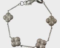 Fine Charles Garnier Sterling Silver Statement Bracelet 7.5
