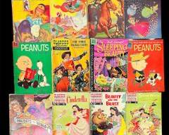 1950 Dell and Classics Illustrated, Classics Illustrated Junior Walt Disneys Productions Princesses, Schultz Peanuts Collection of comics
