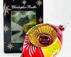 Authentic 1993 Christopher Radko Signed Glass Ornament In Original Box
