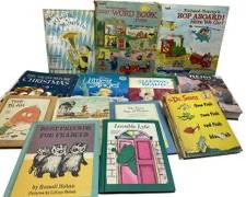 13 Assorted Vintage Childrens Books, Richard Scarry, Dr. Seuss, Lyle Crocodile, The Pooh Story Book, The Blah by Jack Kent, A Big Golden Book and More!
