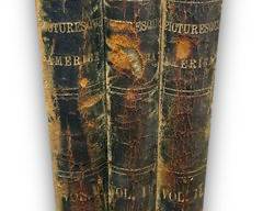 Antique 1874 Picturesque America The Land We Live In Books; Volume I Part II, And Volume II Part III and IV By William Cullen Bryant Books
