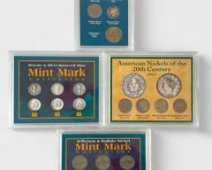 U.S. Coin Collections: Mercury & 90% Silver Roosevelt Dimes, American Nickels Of The 20th Century, Jefferson & Buffalo Min Mark Collection, Rare Coins Of The Last Century
