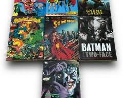 Collectible Paperback Marvel And Dc Comics Including Titles Such As: Batman, Wolverine, Superman, And More
