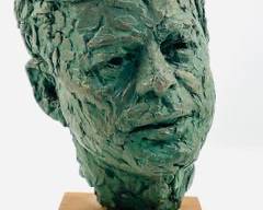 Vintage John F Kennedy JFK Bust 12" Sculpture Robert Berks Reproduced By Alva Studio
