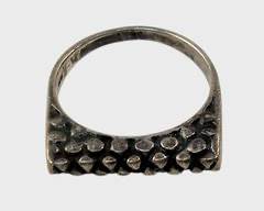 Fine Sterling Silver Yurman Style Modernist Statement Ring Size 7
