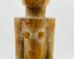 13" High Vintage Hand Carved Hard Wood African Statement Figure Abstract Modern
