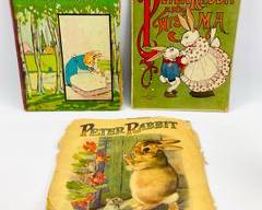 Antique Peter Rabbit Book Collection. Three Classic Children's Books Featuring Beloved Tales Of The Mischievous Rabbit And His Friends.
