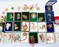 The White House Association, NOVAM Collectors Edition Assorted Christmas Ornaments Most In Original Boxes W/ Certificates
