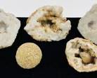 Vintage Quartz Geode Collection: A Variety Of Sizes And Crystal Formations
