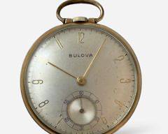 Bulova Watch Co 10K Gold Plated 17 Jewel Pocket Watch
