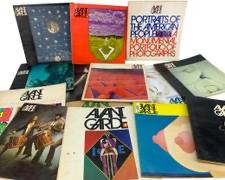 Vintage 14 Book Collection of 1960s Avant Garde Art Magazines
