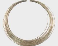 Fine Sterling Silver Multi Strand Collar Necklace
