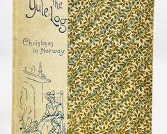 Antique 1895 edition of "Round the Yule-Log: Christmas in Norway" by P. Chr. Asbjrnsen. This vintage book, published by Estes & Lauriat, Norwegian Christmas traditions and folklore, beautifully translated by H. L. Brkstad.
