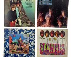 Vintage The Rolling Stones Vinyl Records! NPS-2 Stereo Their Satanic Majesties Request With Original Inner Sleeve, LL 3509 MONO Flowers With Original London Records Sleeve, NP-1 MONO Big Hits(High Tide and Green Grass) with Picture Booklet, and LL 3476 MONO Aftermath Including Paint It, Black

