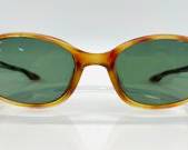 Vintage Ray-Ban W2B37 Sunglasses with Tortoise Shell Frames and Green Lenses.
