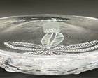 Fine Simon Pearce Etched Glass Dish
