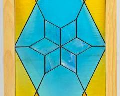 Large 29in Tall Stained Glass Wall Art
