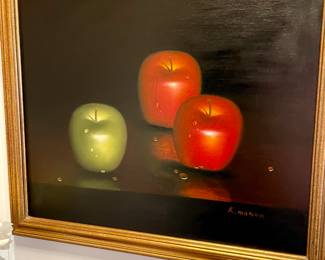 Signed artwork throughout the home