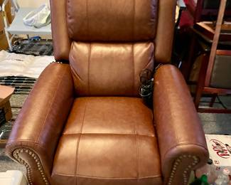 Like New! Leather electric recliner and lift chair!