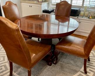 Ralph Lauren Round Table and 6 Ralph Lauren Chairs purchased on the Magnificent Mile in Chicago.