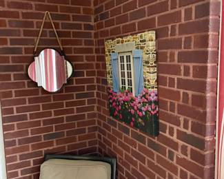 We have a wonderful collection of outdoor furniture, accessories, statues, pots, benches, a Weber grill with copper color steel case, two propane tower heaters and the list goes on and on.