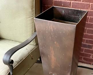We have a wonderful collection of outdoor furniture, accessories, statues, pots, benches, a Weber grill with copper color steel case, two propane tower heaters and the list goes on and on.