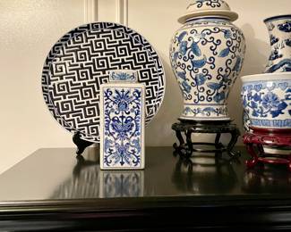 Blue and white decorative accessories porcelain