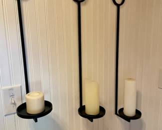 Candle holders we have iron, glass, all sorts of types