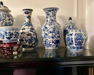 Blue and white decorative accessories porcelain