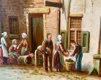Many pictures and paintings throughout the home all masterfully framed