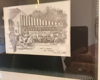 Signed artwork throughout the home