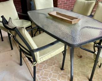 We have a wonderful collection of outdoor furniture, accessories, statues, pots, benches, a Weber grill with copper color steel case, two propane tower heaters and the list goes on and on.